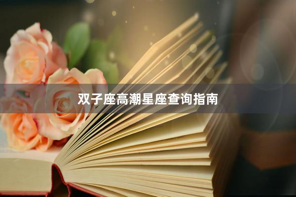 双子座高潮星座查询指南